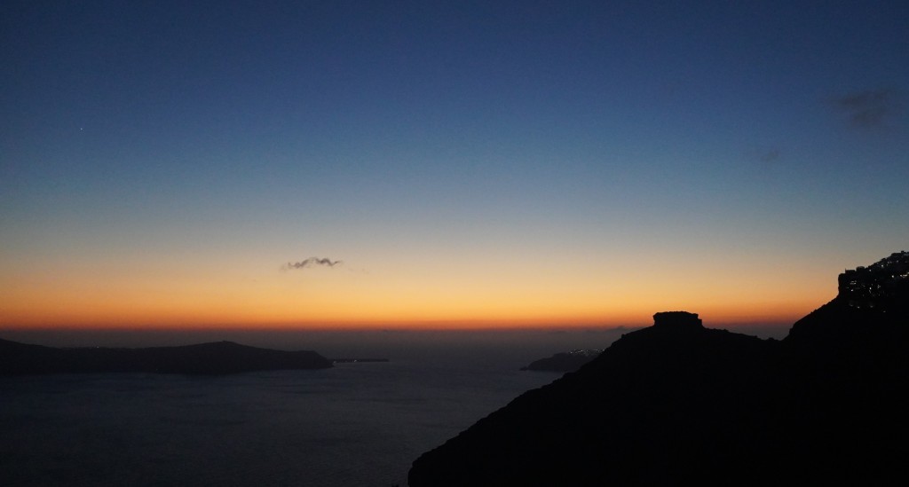 Classical Caldera Santorini sunset