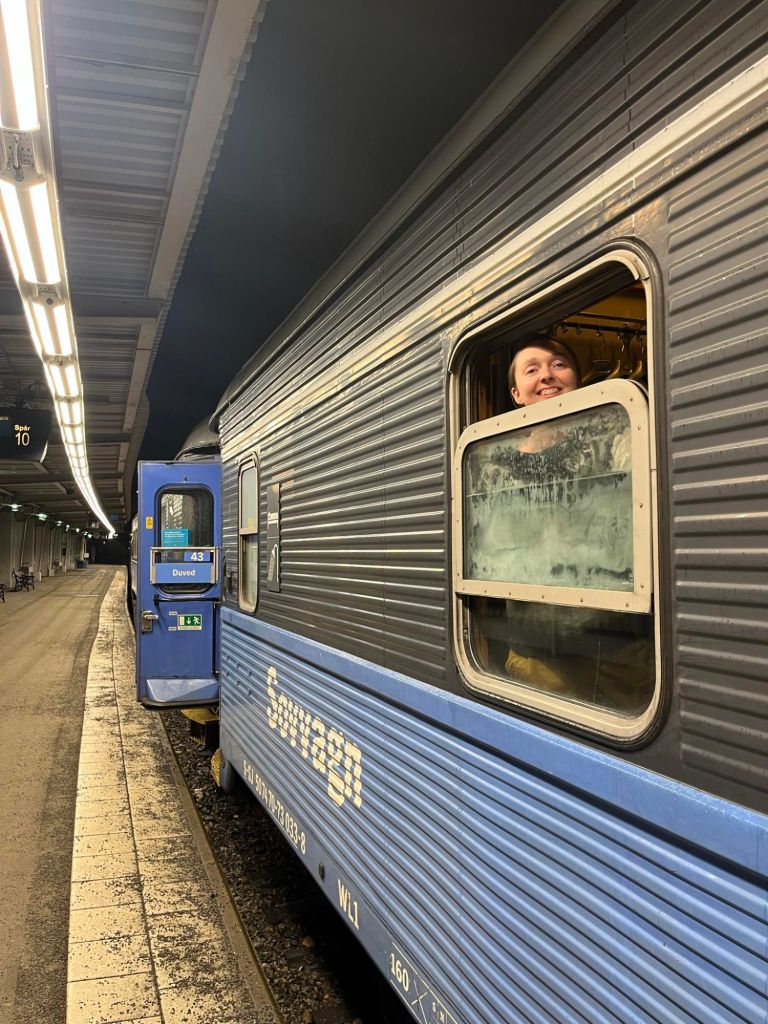 Taking the night train/sleeper train from Stockholm to Åre, Sweden